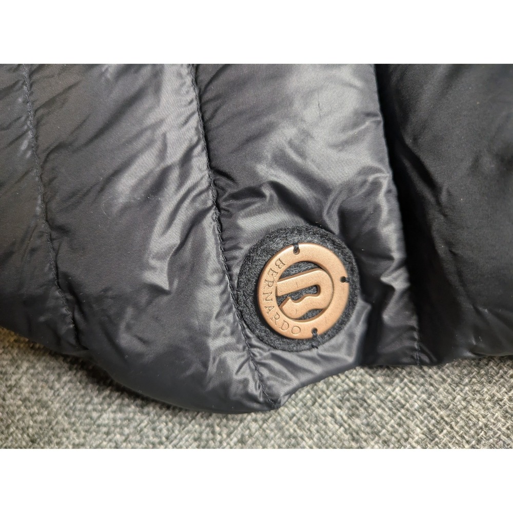 Bernardo Primaloft Quilted Puffer Jacket Womens Black XS Hooded Zip Down Coat - Picture 4 of 10